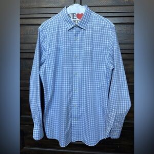 Banana Republic Men's Checkered Grant Fit Button Down Shirt Size L
